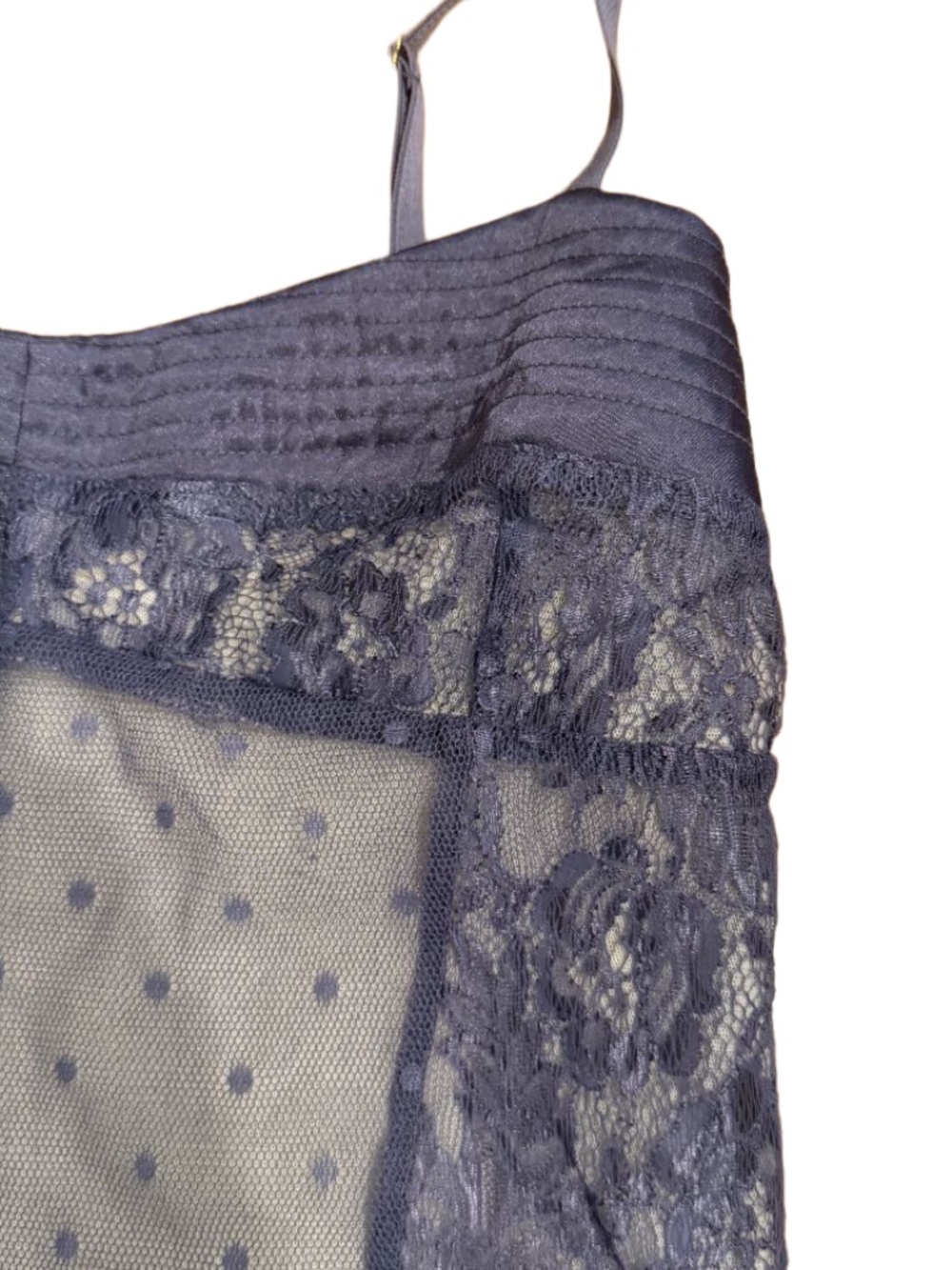 NWOT Rare Vintage Victorias Secret Moda Intl lace corset style cami top L - Picture 2 of 5
